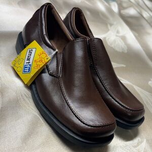 Smart Fit Men's Dark Brown Slip-On Loafers